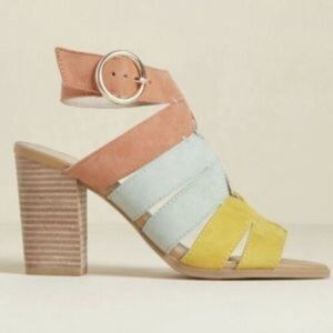 Seychelles Multicolor Block Heel Sandals